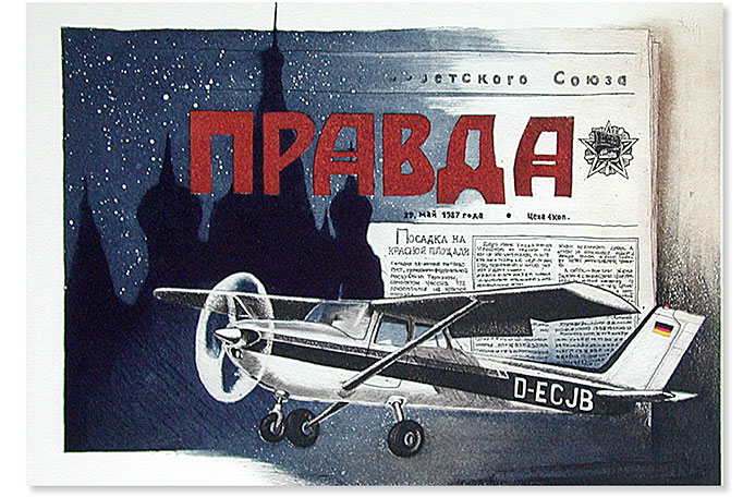 Radierung, Cessna