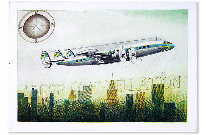 Radierung, Super Constellation